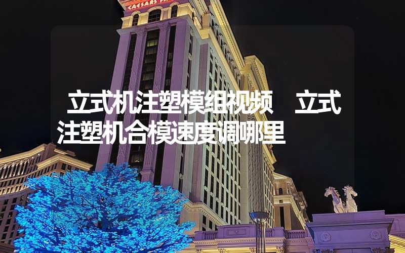 立式机注塑模组视频 立式注塑机合模速度调哪里
